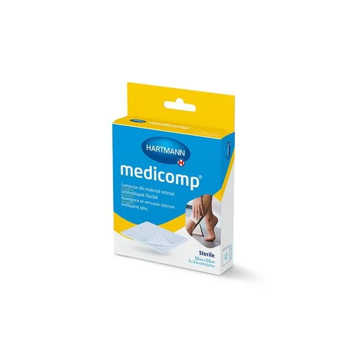 Hartmann Medicomp Стерилен компрес 7.5 см х 7.5 см 5 х2 бр