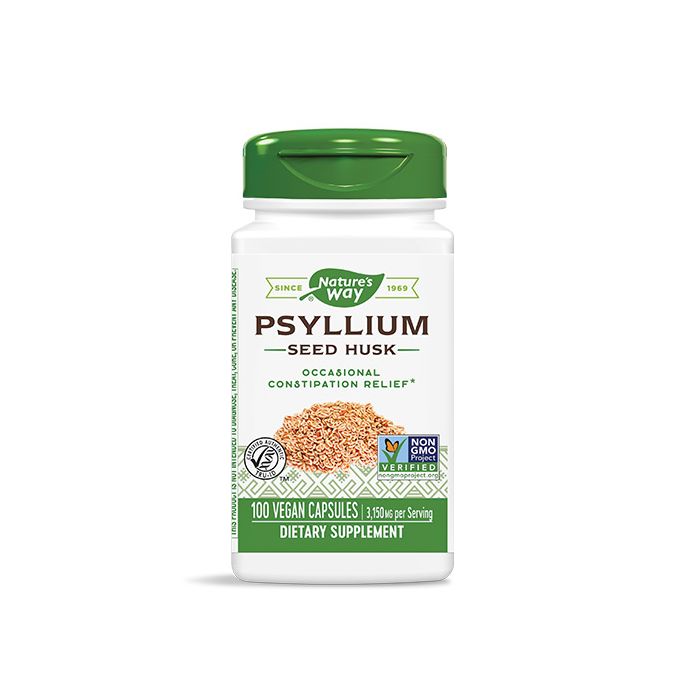 Nature's Way Psyllium Seed Husk Хуск при запек 525 мг х100 капсули