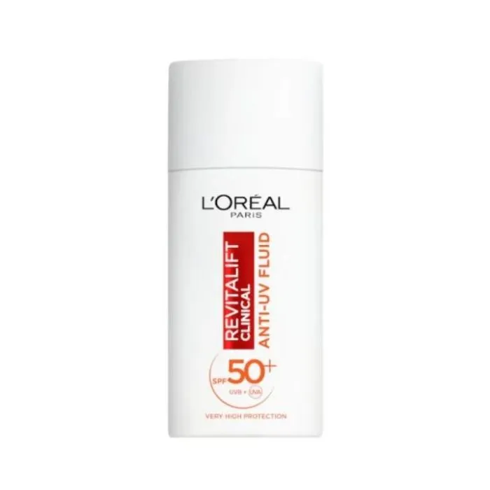 L’Oreal Revitalift Clinical Anti-UV Fluid Хидратиращ UV флуид за лице с витамин С SPF 50 50 мл