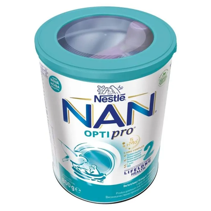 Nestle NAN Optipro 2 HM-O Преходно мляко за бебета 6-12М 800 г