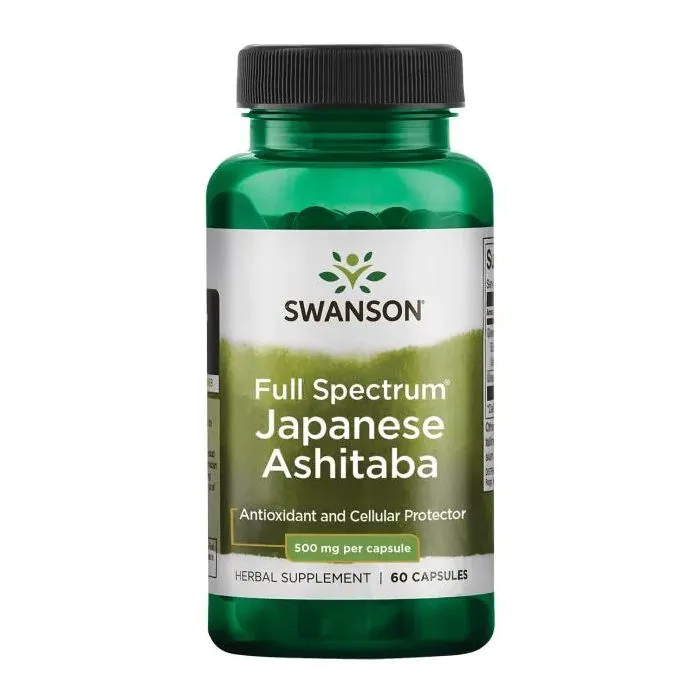 Swanson Full Spectrum Japanese Ashitaba Пълен спектър Японска Ашитаба 500 мг х 60 капсули