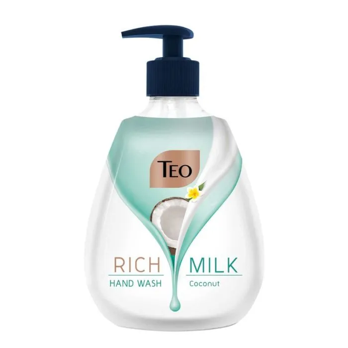 Teo Rich Milk Coconut Хидратиращ течен сапун -  помпа 400 мл
