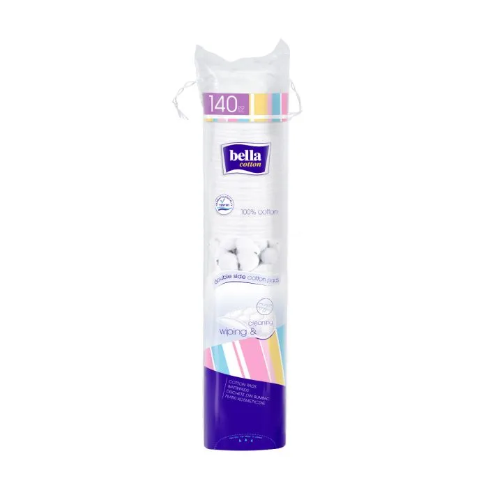 Bella Cotton Pads Козметични тампони за почистване на грим х 140 бр