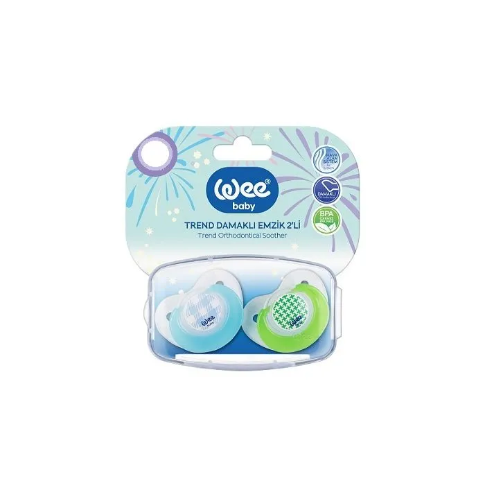 WEE BABY Ортодонтични зaлъгалки №2 6-18М х2 бр