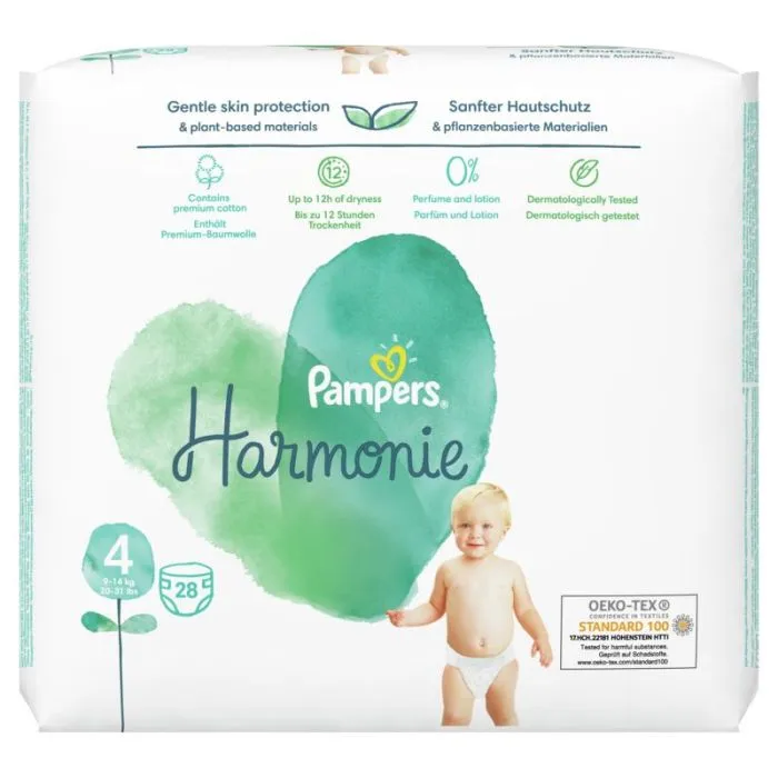 Пелени Pampers Harmonie Размер 4 Maxi 28 бр