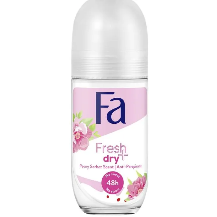 Fa Fresh & Dry Дезодорант рол-он против изпотяване с аромат на божур 50 мл 