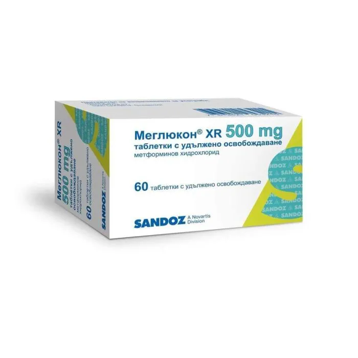 Меглюкон XR 500 мг х 60 таблетки Sandoz