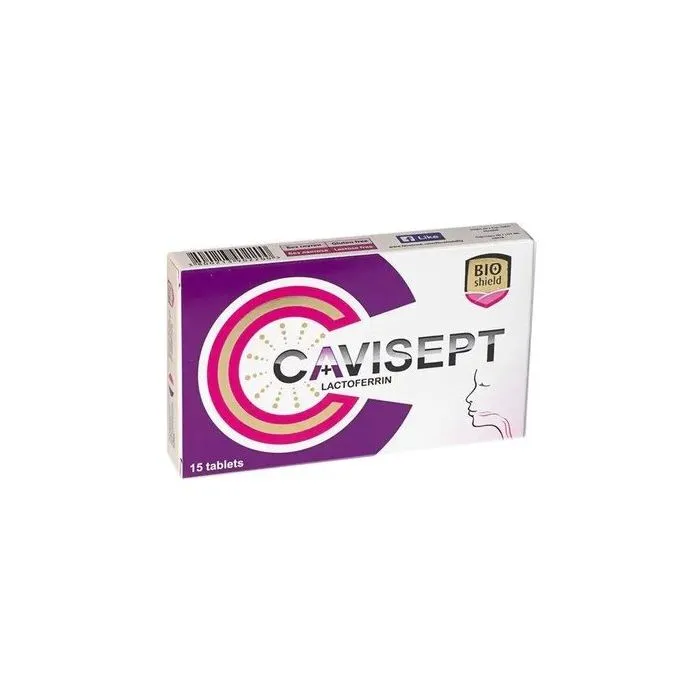 Cavisept За лигавицата на устата и фаринкса х 15 таблетки за смучене BIOshield