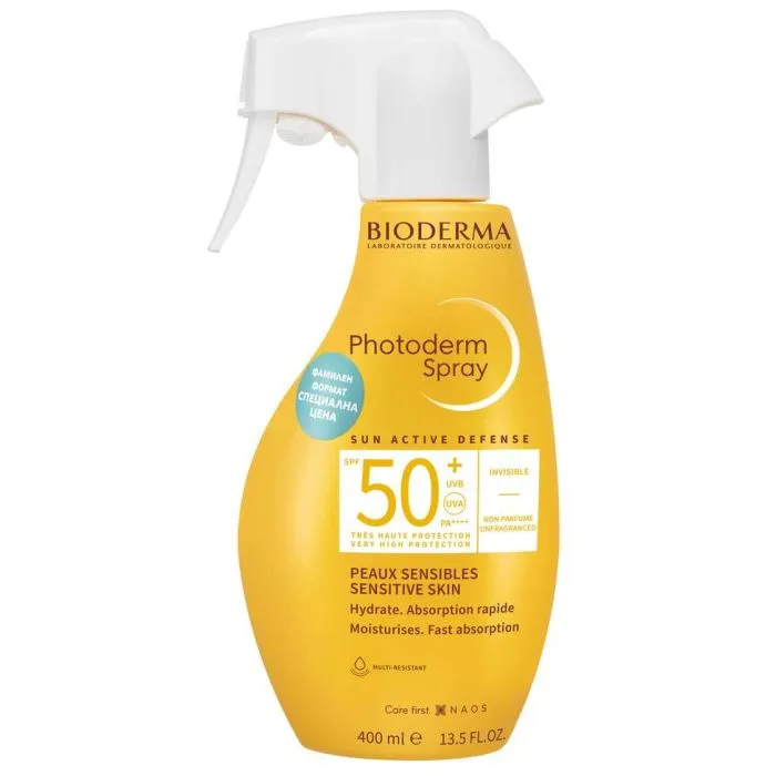 Bioderma Photoderm Слънцезащитен спрей SPF50+ 400 мл
