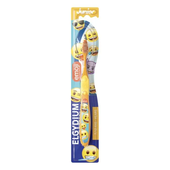 Elgydium Junior Детска четка за зъби емоджи 7 - 12 години 