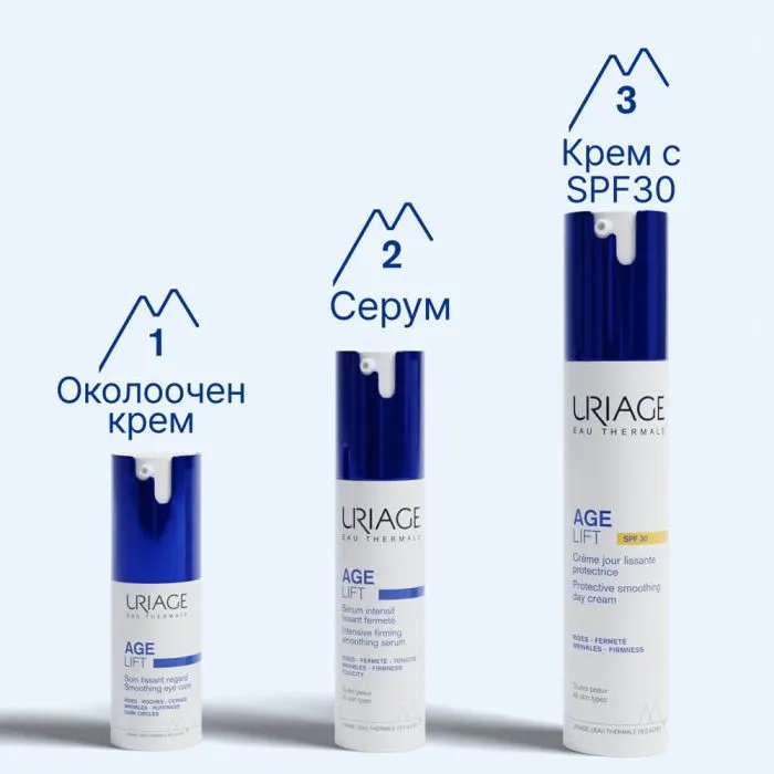 Uriage Age Lift Защитен коригиращ дневен крем с лифтинг ефект SPF30 40 мл