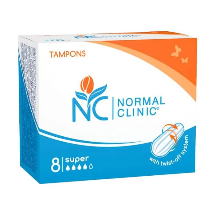 Normal Clinic Super Дамски тампони 4 капки х 8 броя