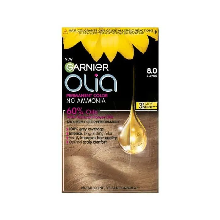 Garnier Olia Трайна безамонячна боя за коса 8.0 Blonde