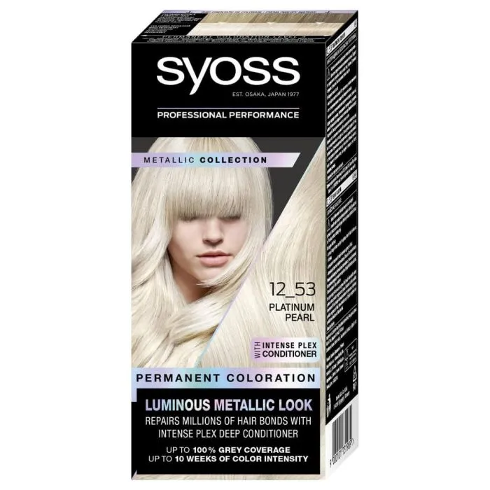 Syoss Metallic Collection Дълготрайна боя за коса 12_53 Platinum Pearl