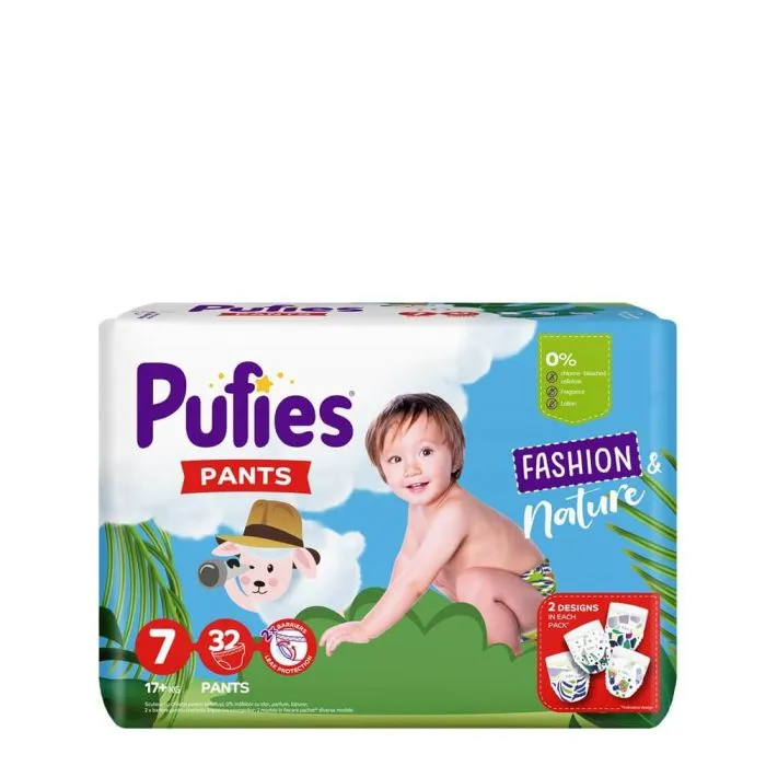Пелени - гащички PUFIES Fashion & nature размер 7 XL+ 32 бр