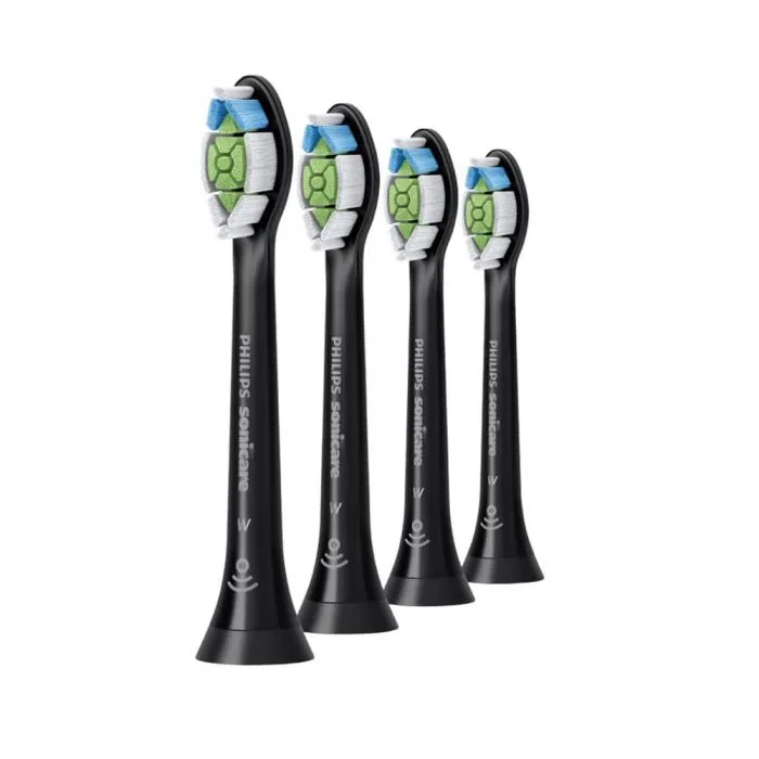 Стандартна глава за електрическа четка черна Philips Sonicare W2 Optimal White Black HX6064/88 х 4 бр