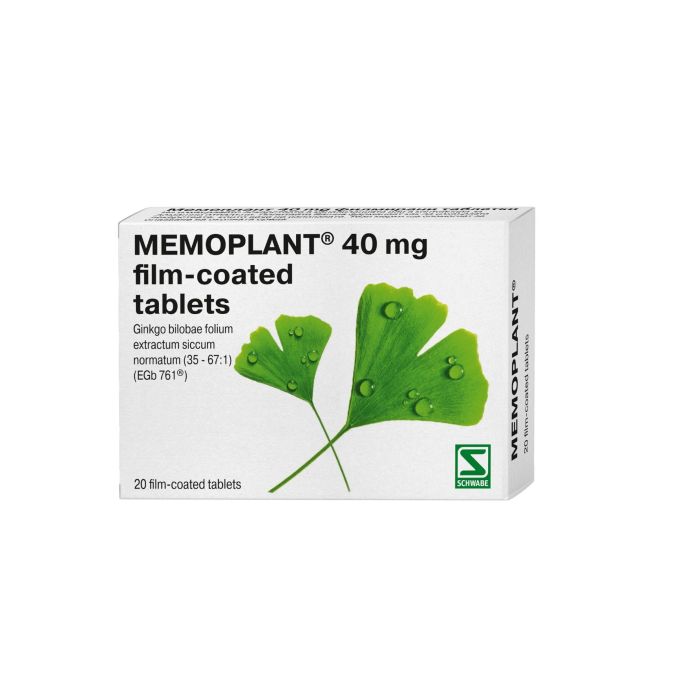 NaturProdukt Мемоплант за памет и оросяване 40 мг x20 таблетки