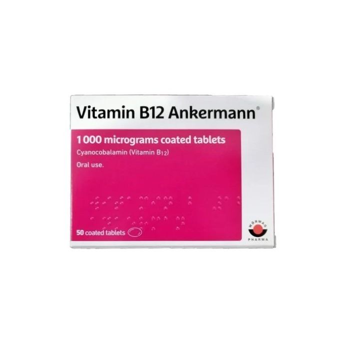 Thuốc B12 Ankermann Worwag - Điều trị thiếu vitamin B12 (50 viên