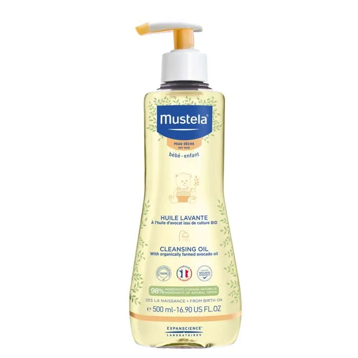 Mustela Душ-олио за суха кожа при бебета и деца 500 мл