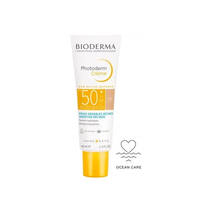 Bioderma Photoderm Creme Слънцезащитен оцветен крем за чувствителна суха кожа SPF50+, Light 40 мл