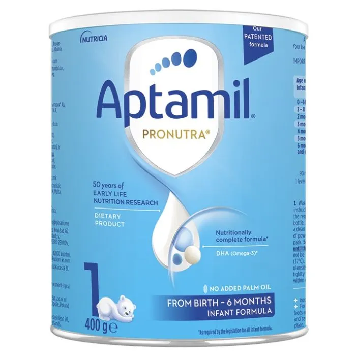 Aptamil Pronutra 1 Адаптирано мляко за кърмачета 0-6 м 400 г