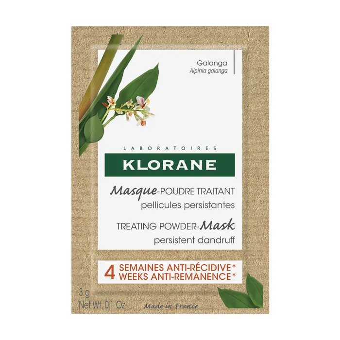 Klorane Galangal Третираща маска за коса против упорит пърхот 3 гр х 8 бр