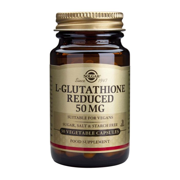 Solgar L-Glutathione Reduced Л-Глутатион 50 мг х 30 капсули