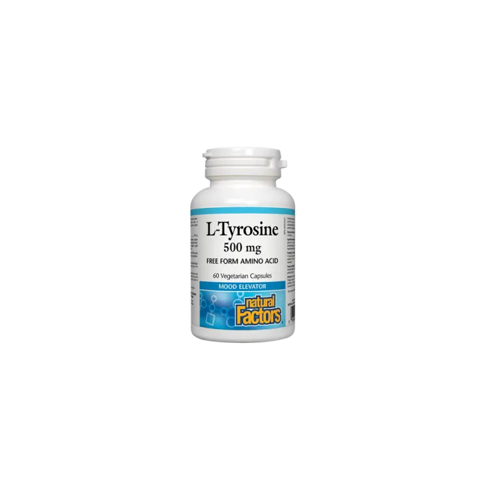 Natural Factors L-Tyrosine при депресия и стрес 500 мг х 60 капсули