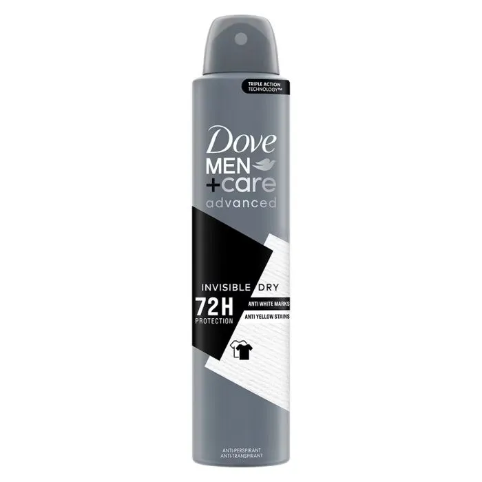 Dove Men+Care Advanced Invisible Dry Дезодорант спрей против изпотяване за мъже 200 мл