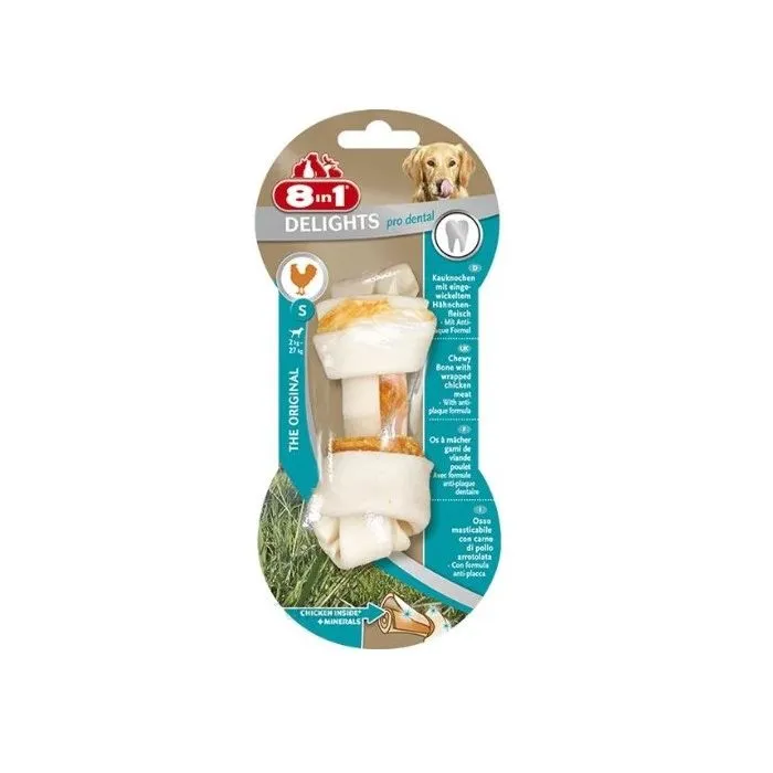8in1 Delights Dental Кокал от пилешко месо за кучета дентален с минерали S 