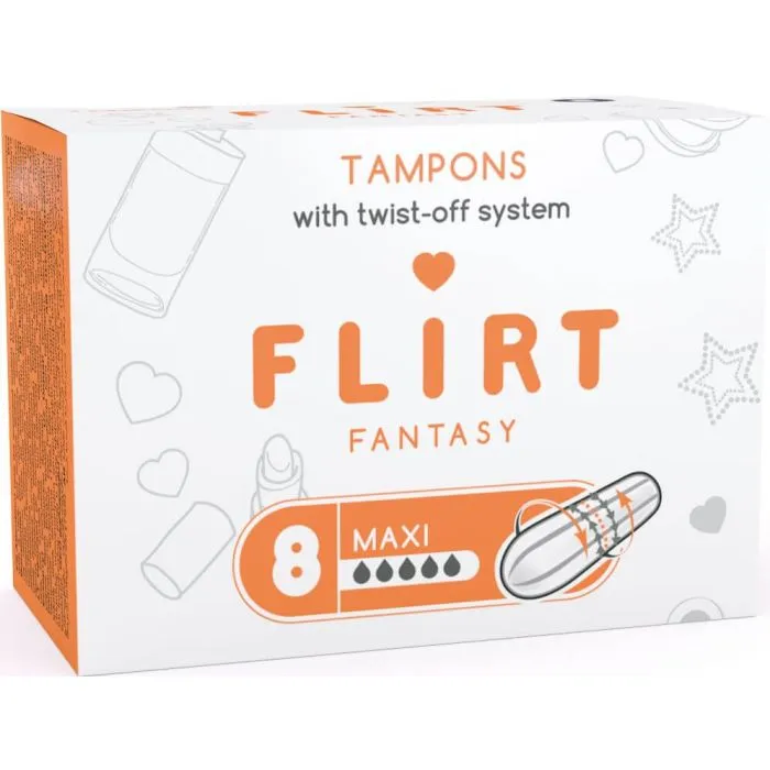 Flirt Fantasy Tampons Maxi Twist Off Дамски Тампони макси 5 капки 8 бр