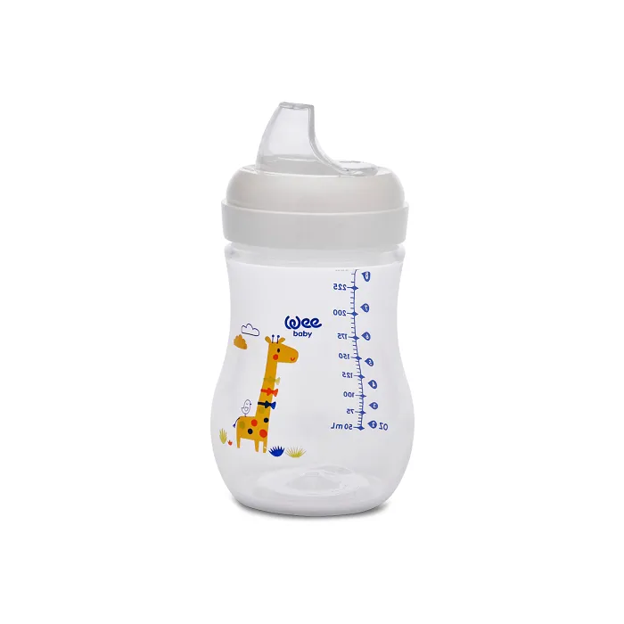 WEE BABY Natural Преходна чаша с неразливащ връх 6+М 250 мл