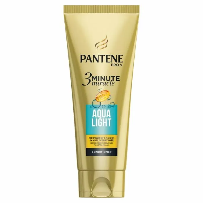 Pantene Aqua Light 3 Minute Miracle Балсам за тънка и склонна към омазняване коса 200 мл