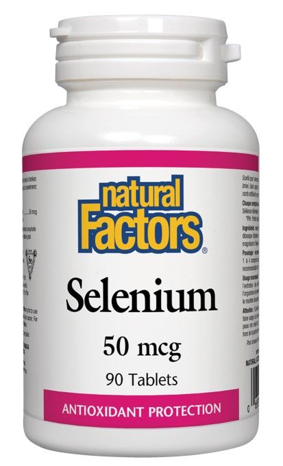 Natural Factors Selenium Селен антиоксидант 50 мкг х 90 таблетки