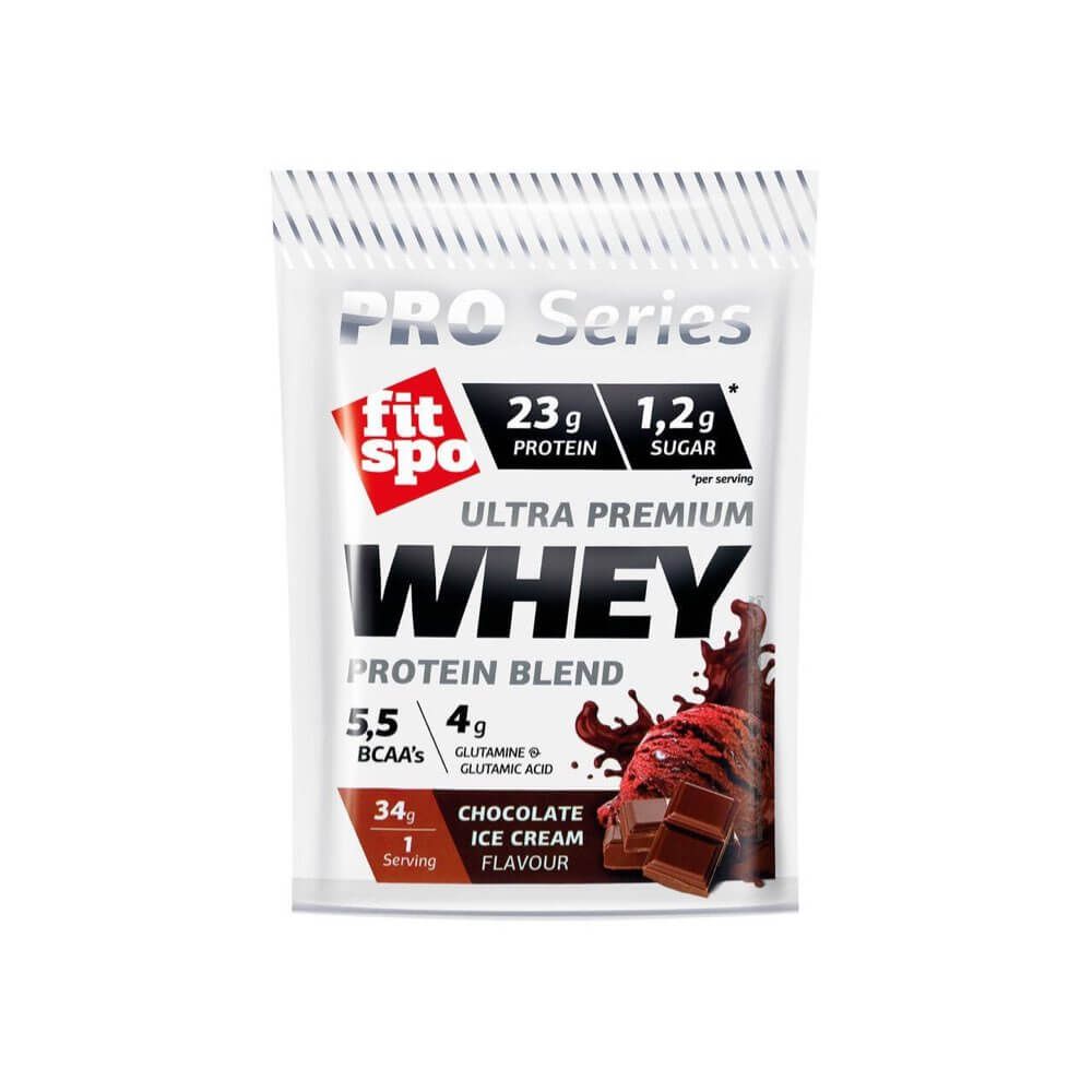 FITSPO PRO Chocolate Ice-cream Суроватъчен протеин на прах вкус Шоколадов сладолед 34 гр