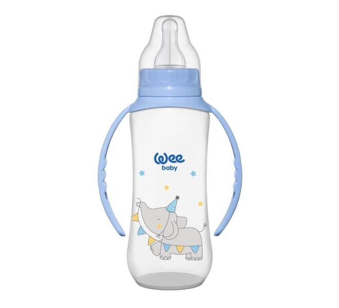 WEE BABY Classic PP Шише за хранене с дръжки 270 мл