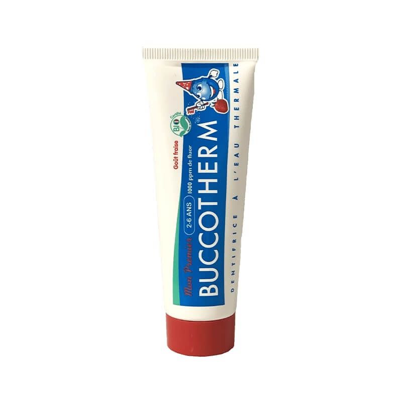 BUCCOTHERM Mon Premier Био детски гел за зъби с аромат на ягоди 2-6 години, с флуор 50 мл