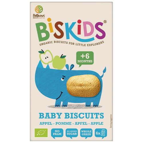 Belcorn Био детски бисквити с вкус на ябълка 6М+ 120 гр