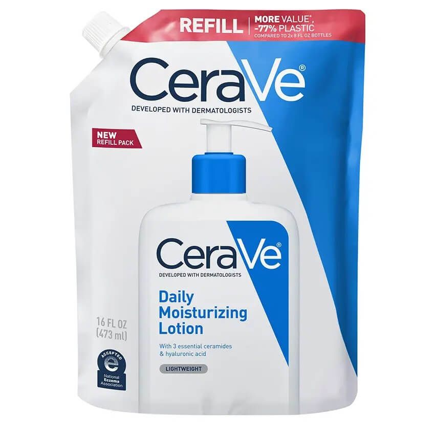 CeraVe Хидратиращ лосион за лице и тяло за суха към много суха кожа 473 мл Пълнител