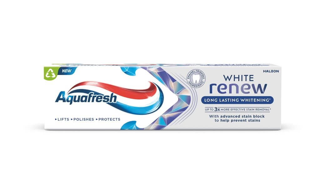 Aquafresh Long Lasting White Renew Избелваща паста за зъби 75 мл
