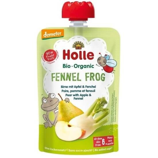 Holle Пауч круша, ябълка и фенел 6М+ 100 гр