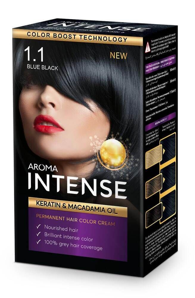Kolora Intense Крем-боя за коса 1.1 Синьо черен 50 мл