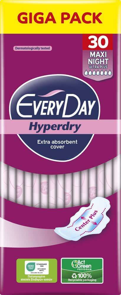 Everyday Hyperdry Maxi Night Ultra Plus Дамски превръзки х 30 броя