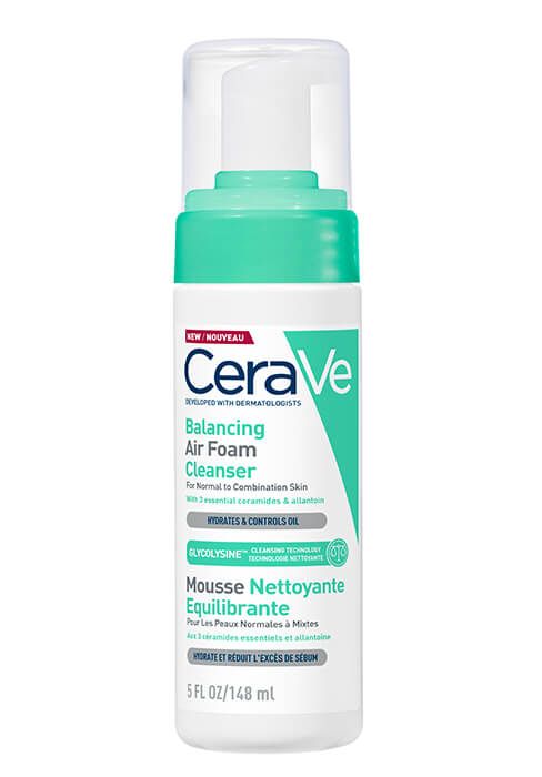 CeraVe Балансираща въздушна пяна за почистване на лице 148 мл