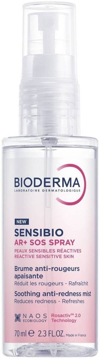 Bioderma Sensibio AR+ SOS Успокояващ спрей против зачервявания 70 мл