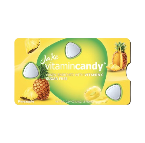 Jake Vitamincandy Бонбони ананас с витамин C без захар х 15 бр