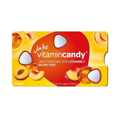 Jake Vitamincandy Бонбони праскова с витамин C без захар х 15 бр