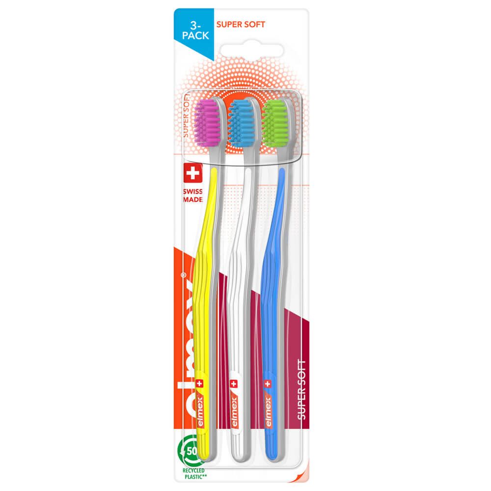 Elmex Super Soft Четка за зъби х 3 броя Комплект