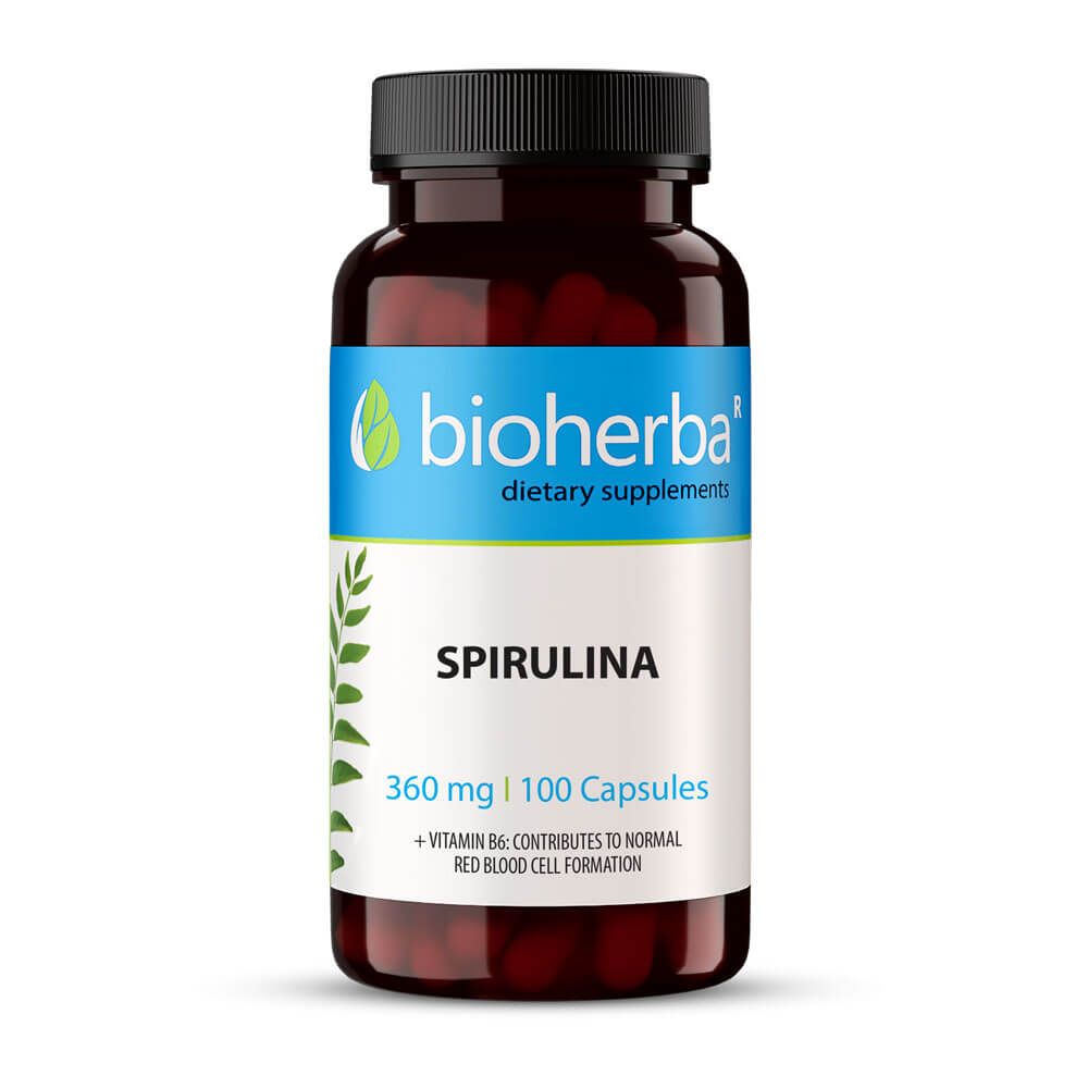 Bioherba Спирулина 360 мг х 100 капсули