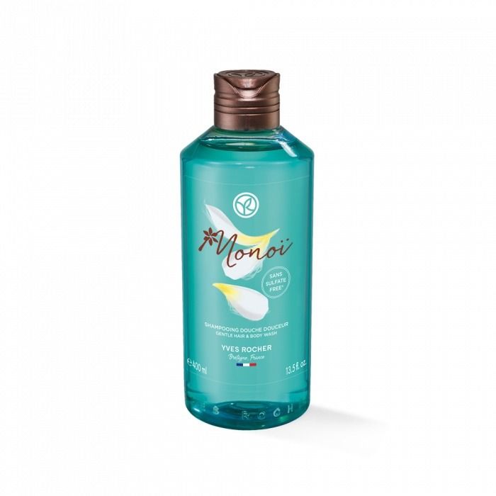 Yves Rocher Monoi Шампоан и душ гел 2в1, 400 мл